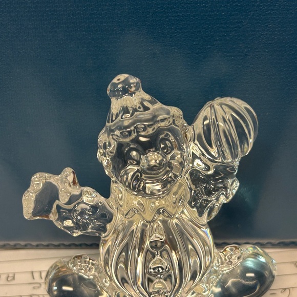 Vintage Princess House 24% lead Crystal Rocking Clown NWT No Box - Picture 2 of 3